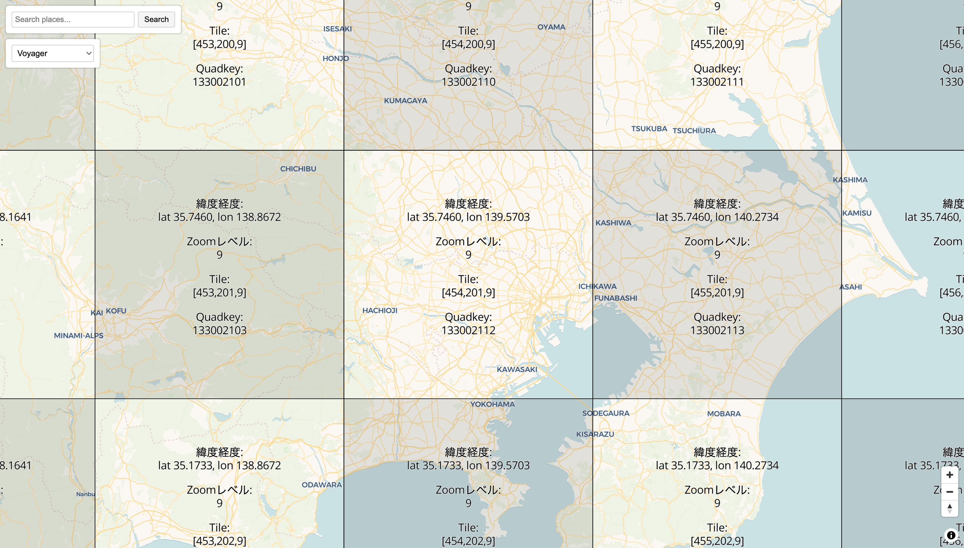 Map Tile Browser